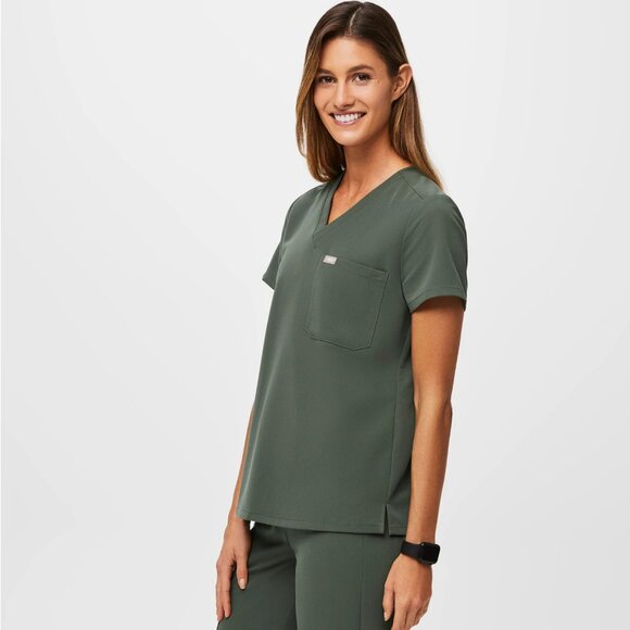 Catarina One-Pocket Scrub Top Size S - bonsai green - Picture 4 of 5